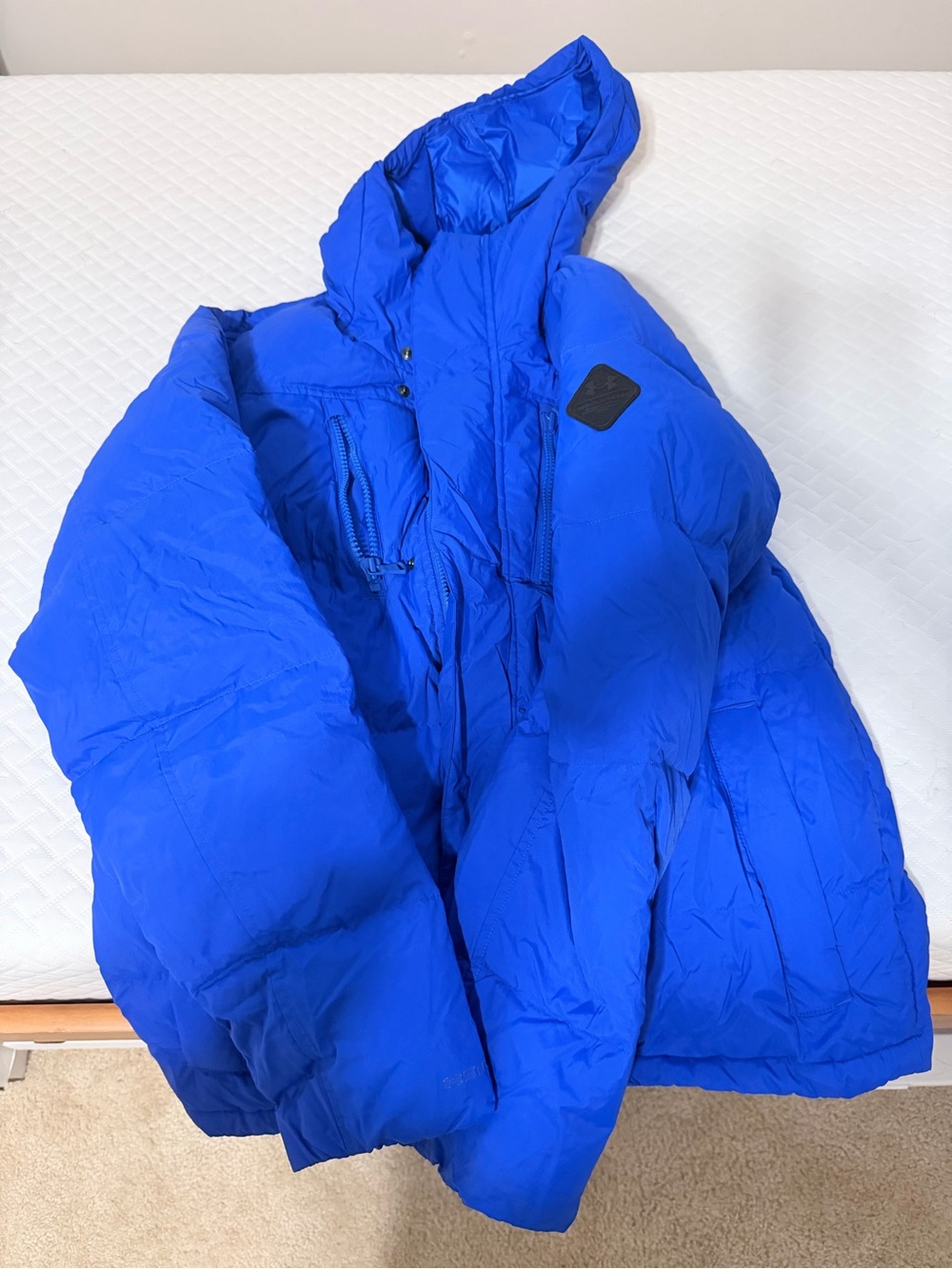 Under Armour Kids Royal Blue Hooded Puffer Jacket